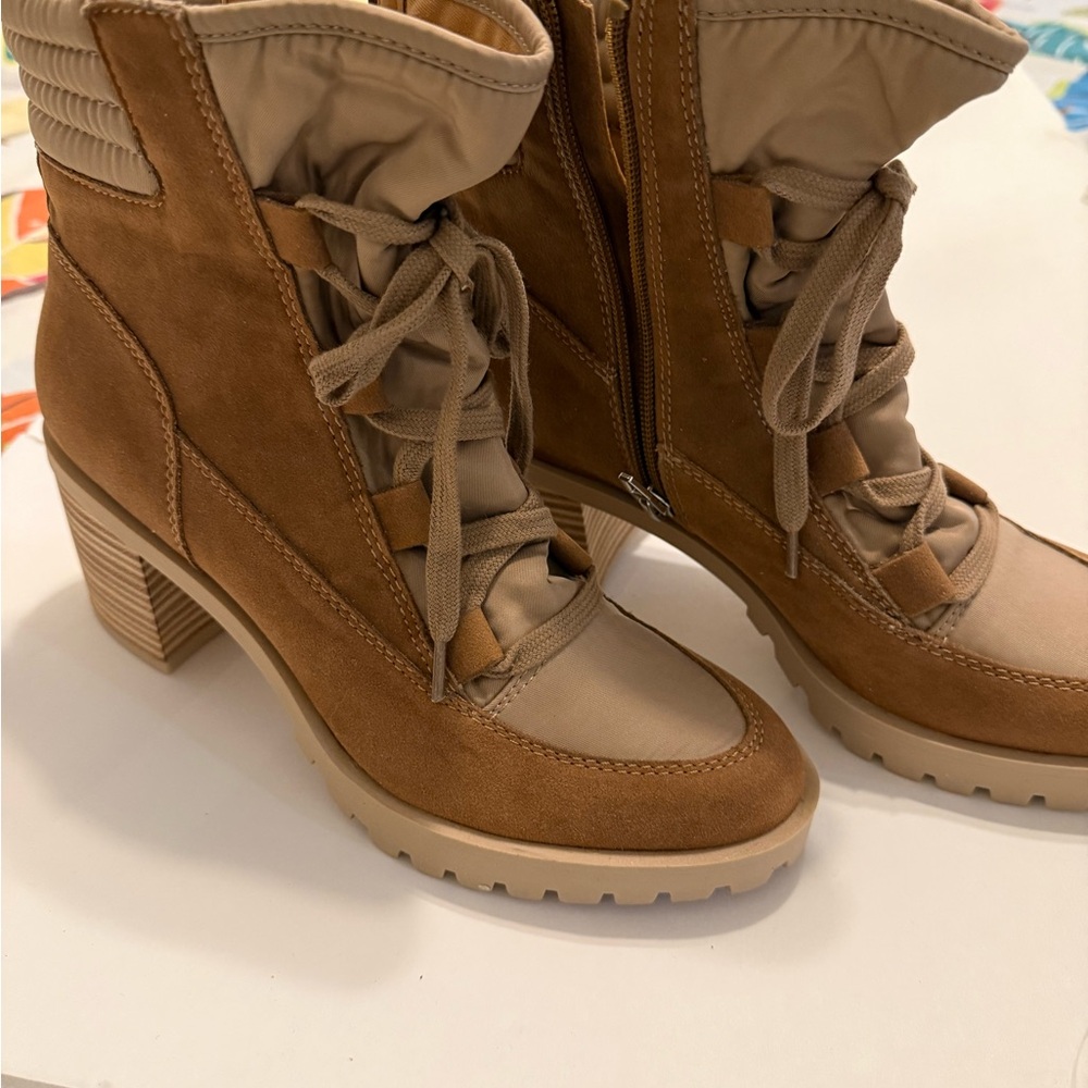 Dolce Vita Brown Lace-Up Boots